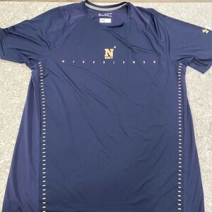 Navy Midshipmen Under Armour Heat Hear Loose Short Sleeve Tee-XXL